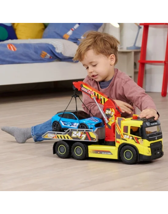 203749039 Giant Tow Truckvolvo Fmx Freewheel Light Sound Manual Crane And