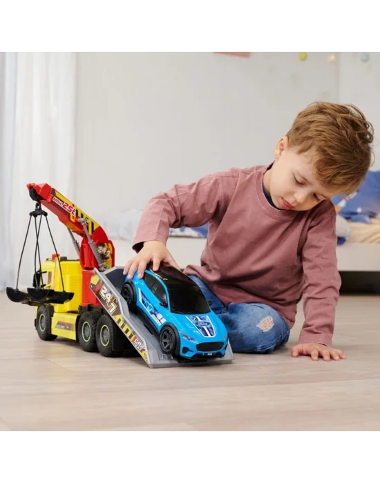 203749039 Giant Tow Truckvolvo Fmx Freewheel Light Sound Manual Crane And