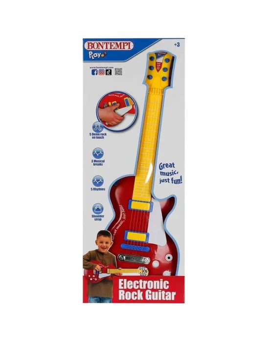 2045831 Sun-bnt-gitar Elektronik Tuşlu Telli Askılı Krmz