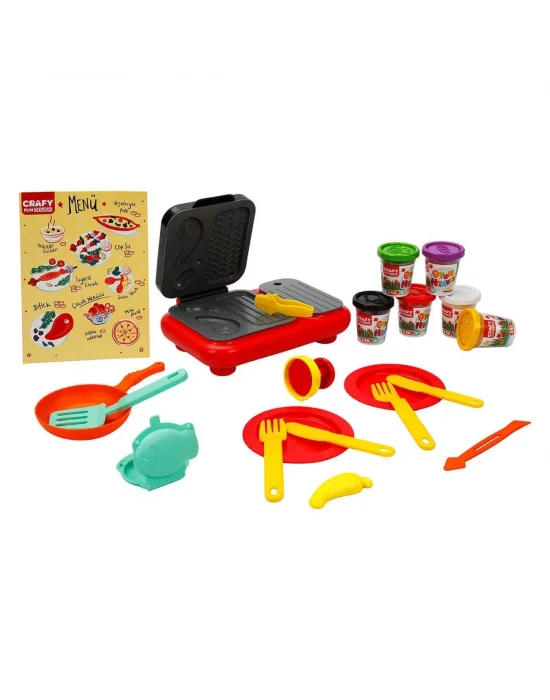 2052 Crafy Mangal Keyfi Oyun Hamuru Seti 300 G 22 Parça