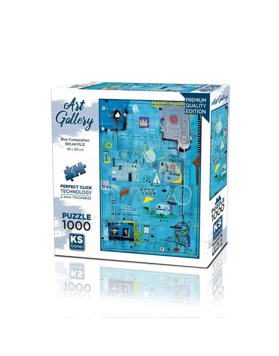 20685 Puzzle 1000 Blue Composition