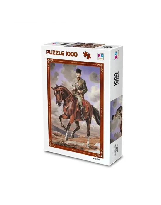 20726  Gazi Mustafa Kemal Sakarya Adlı Atıyla 1000 Parça Puzzle -ks Puzzle