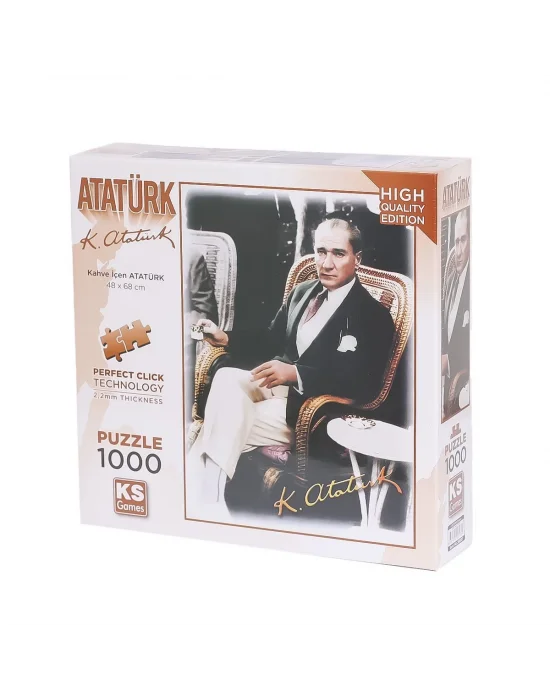 20727 Kahve İçen Atatürk 1000 Parça Puzzle -ks Puzzle