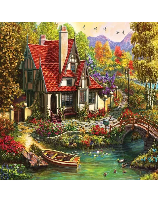 20736 Puzzle 1000 Riverside Cottage