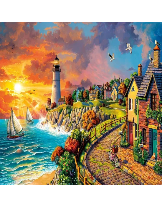 20758 Puzzle 1000 Lighthouse By The Sea