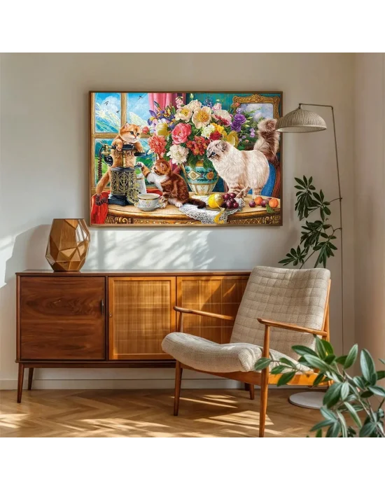 20794 Puzzle 1000 Family Cats Near The Window