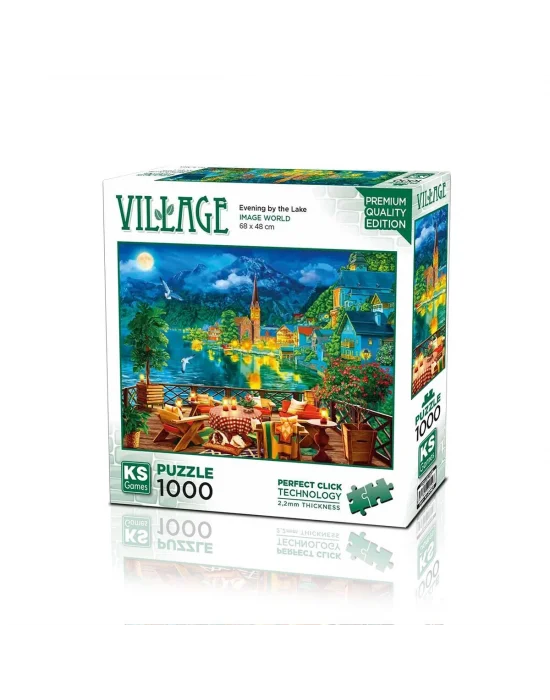 20821 Puzzle 1000 Evening By The Lake İn Hallstatt