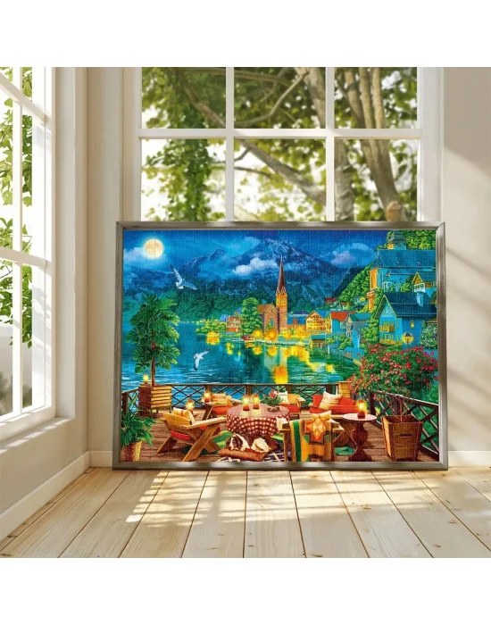 20821 Puzzle 1000 Evening By The Lake İn Hallstatt