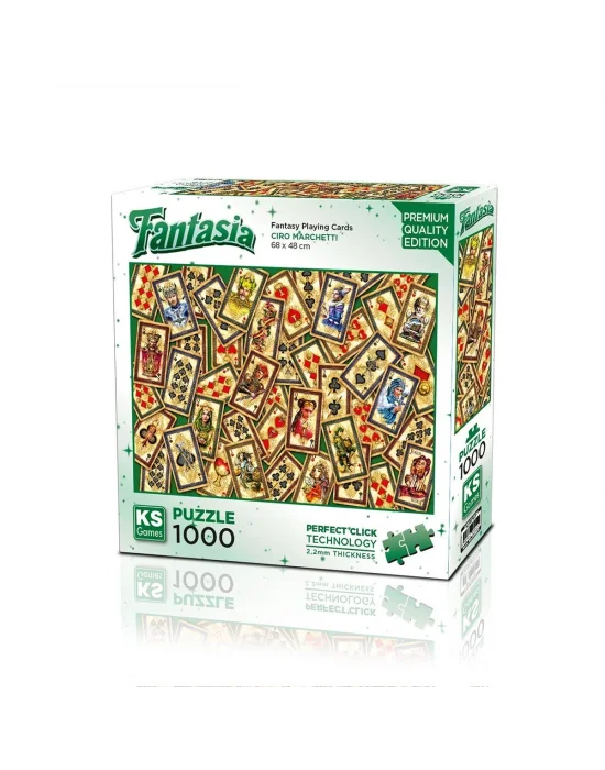 20845  Puzzle 1000 Fantasy Playing Cards