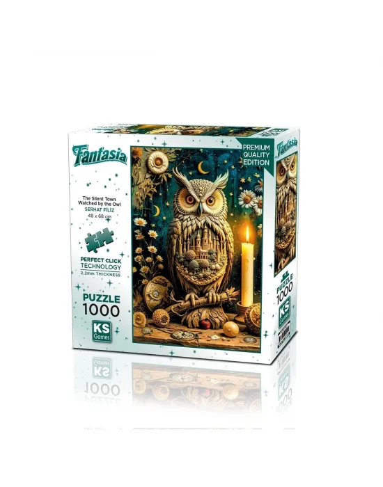 20849 Puzzle 1000 The Silent Town Watched By The Owl