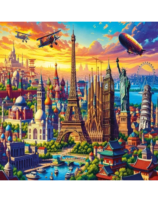 20854 Puzzle 1000 One World City