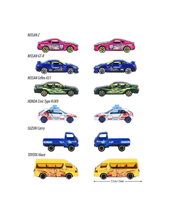 212051030 Majorette Japonya Serisi Delüks Arabalar