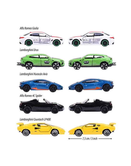 212053178 Majorette Dream Italy Araba 5 Parça