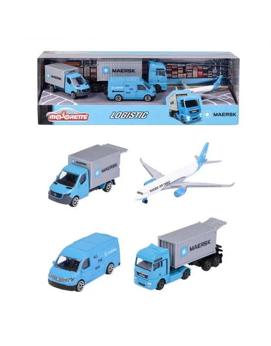212057290 Majorette Maersk Lojistik Arabaları 4 Parça -simba