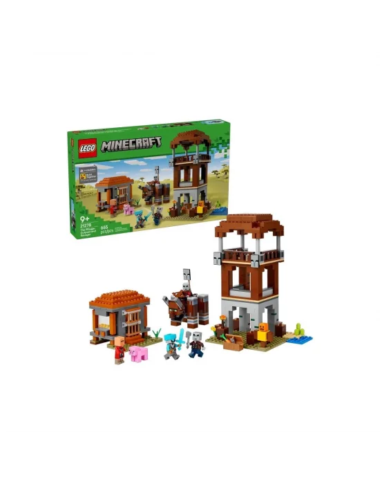 21278 Lego Minecraft Pillager Karakolu Ve Ravager 665 Parça +9 Yaş