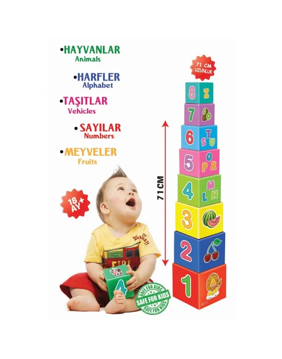 2137 Eğitici Denge Kule Oyunu