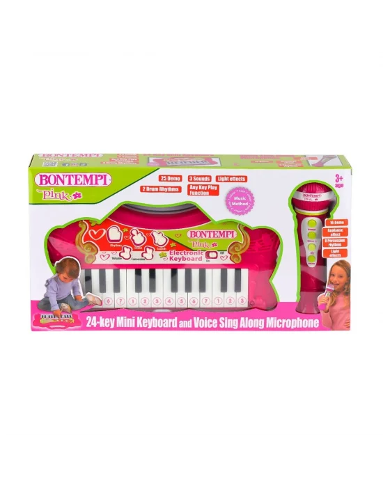 2172 Elektronik Mikrofonlu Işıklı Org 24 Tuş -sunman