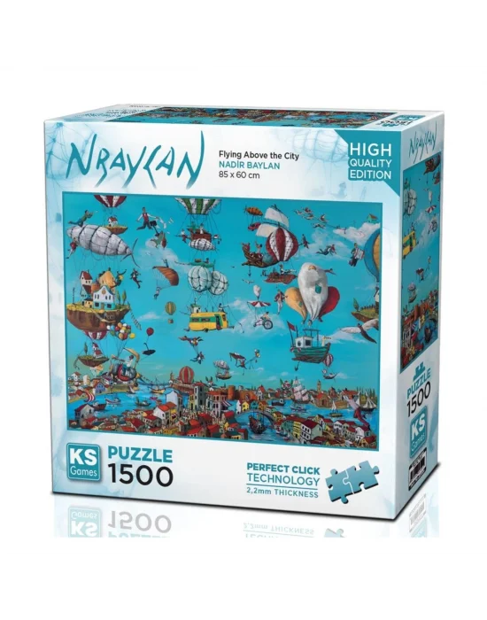 22024 Flying Above The City 1500 Parça Puzzle -ks Puzzle