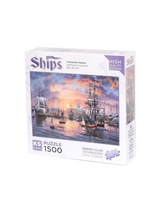 22026 Charleston Harbor 1500 Parça -ks Puzzle