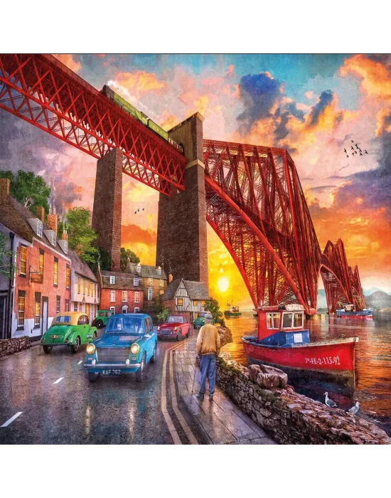 22039 Puzzle 1500 Forth Bridge At Sunset Life Under The Bridge