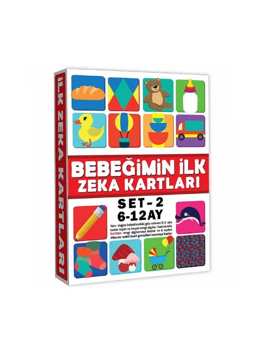 2205 Eğitici Kartlar 6-12 Ay Zeka Kartları