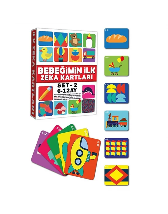 2205 Eğitici Kartlar 6-12 Ay Zeka Kartları