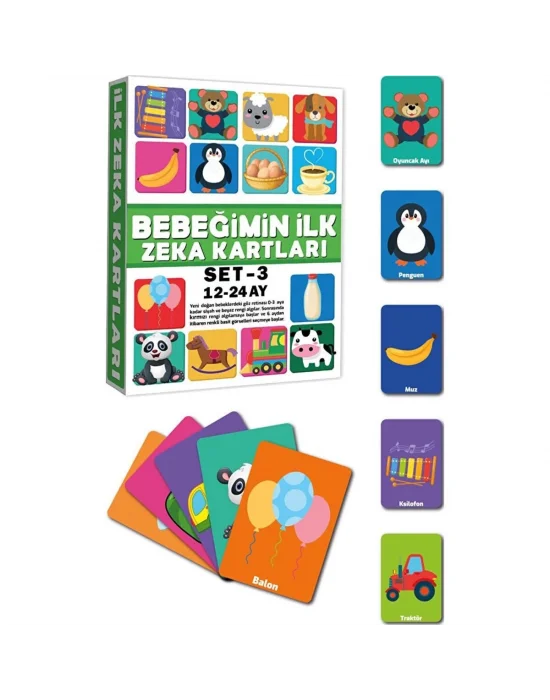 2212 Eğitici Kartlar 12-24 Ay Zeka Kartları