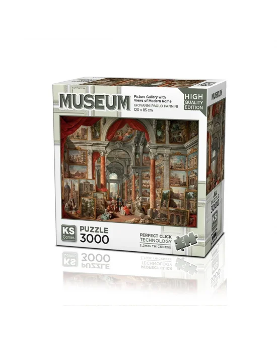 23014 Picture Gallery With Views Of Modern Rome 3000 Parça Puzzle -ks Puzzle