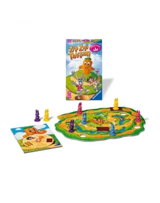 248810 Ravensburger - Zıpzıp Tavşan - Seyahat Boy Kutu Oyunu