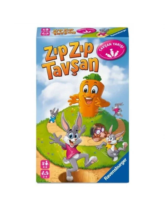 248810 Ravensburger - Zıpzıp Tavşan - Seyahat Boy Kutu Oyunu