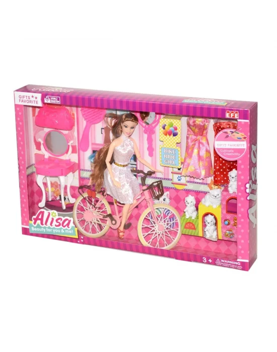 255 Efe, Alisa Ve Bisikleti Oyun Seti / +3 Yaş