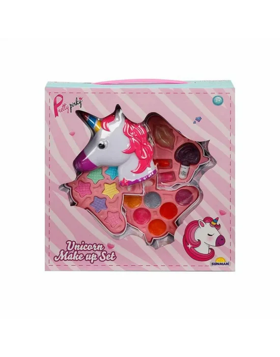 2602 Unicorn Şekilli 3 Katlı Makyaj Güzellik Seti