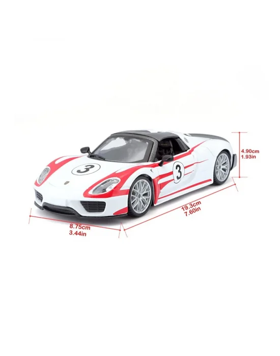 28009 Burago Porsche 918 Spyder 1:24 Model Araba -sunman