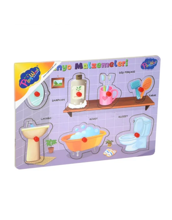 296/297 Onyıl, Ahşap Tutmalı Banyo Malzemeleri