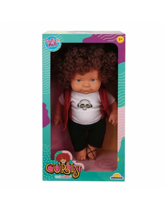 30151 Sunman, Curly Kıvırcık Saçlı Bebek 35 Cm