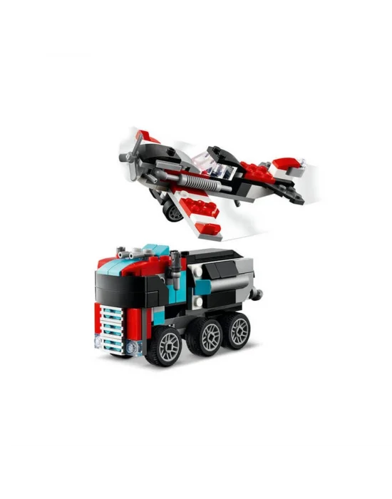 31146 Lego® Creator 3’ü1 Arada Helikopterli Açık Kasa Kamyon 270 Parça +7 Yaş