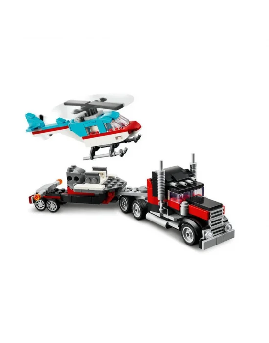 31146 Lego® Creator 3’ü1 Arada Helikopterli Açık Kasa Kamyon 270 Parça +7 Yaş