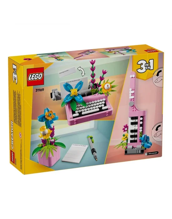 31169 Lego Creator 3in1 - Çiçekli Daktilo 363 Parça +8 Yaş