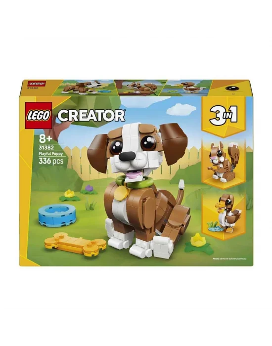 31382 Lego Creator 3in1 Sevimli Hayvanlar: Oyunbaz Yavru Köpek 336 Parça +8 Yaş