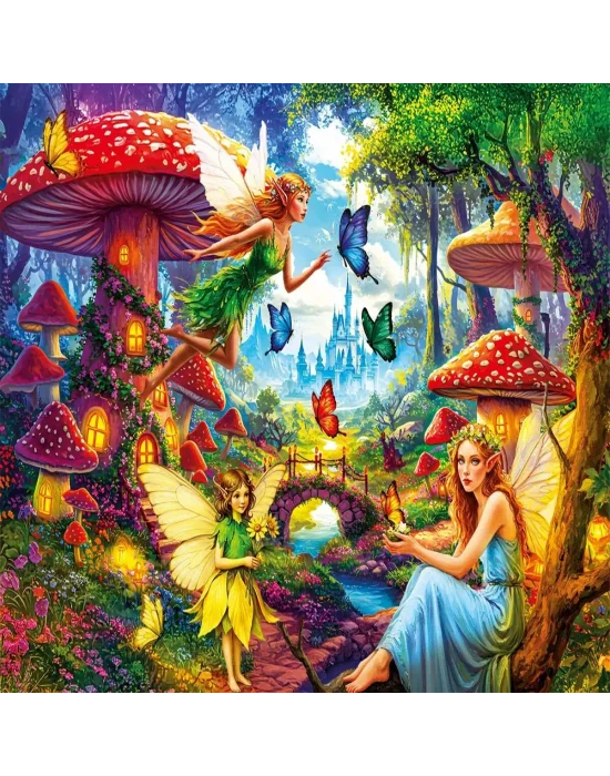31502 Faıry Tale Mushrooms 100 Parça Puzzle