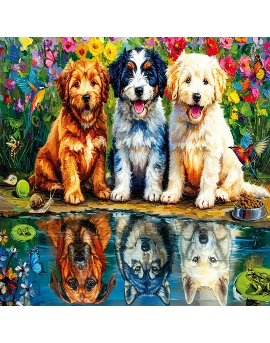 31503 Fearless Puppıes 100 Parça Puzzle