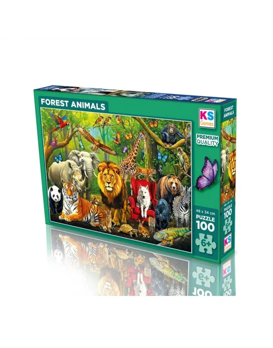 31504 Forest Anımals 100 Parça Puzzle