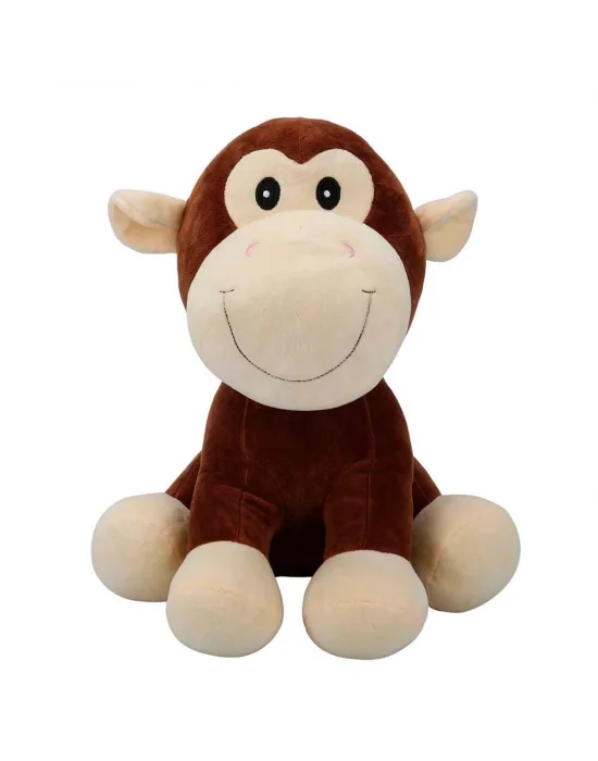 3182 Oturan Peluş Hayvanlar 35 Cm Hipopotam-inek-fil-maymun