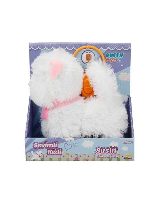 3377 Sevimli Kedi Sushi Sesli Ve Hareketli -sunman