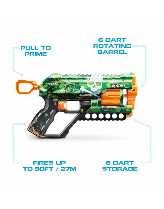 36561 X-shot Skins Griefer 12 Mermili Sünger Dart Atan Silah 32 Cm