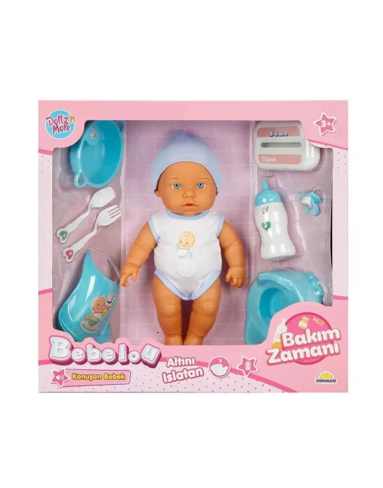 3823 Bebelou Bakım Zamanı Sesli Gülen Ağlayan Bebek 32 Cm -sunman