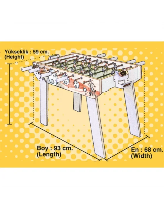 403 Ayaklı Ahşap Masa Maçı