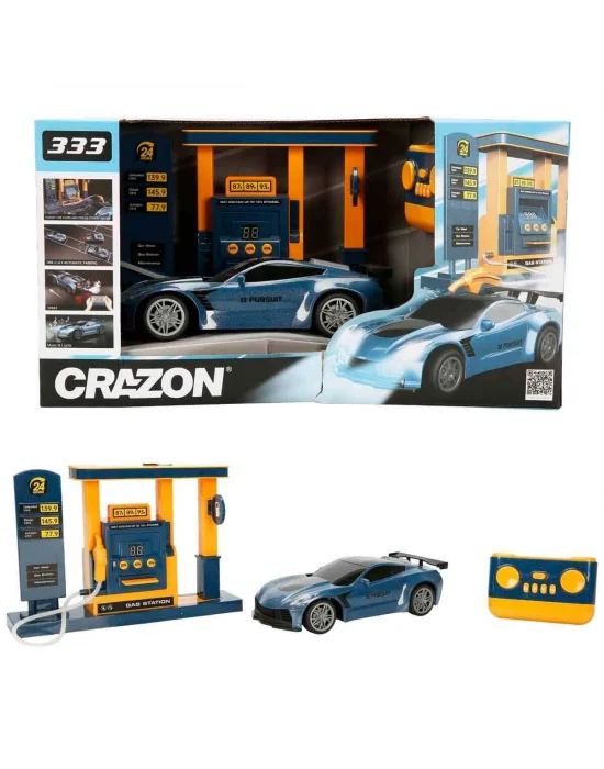 41627 Sun-zhc-crn-rc Araba Benzin İstasyonlu Duman Püsk 2 4ghz Ses Işık