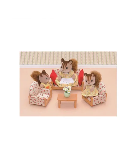 4464 Sylvanian Families, 3 Parça Koltuk Seti , +3 Yaş, Figürler Ayrı Satılır.