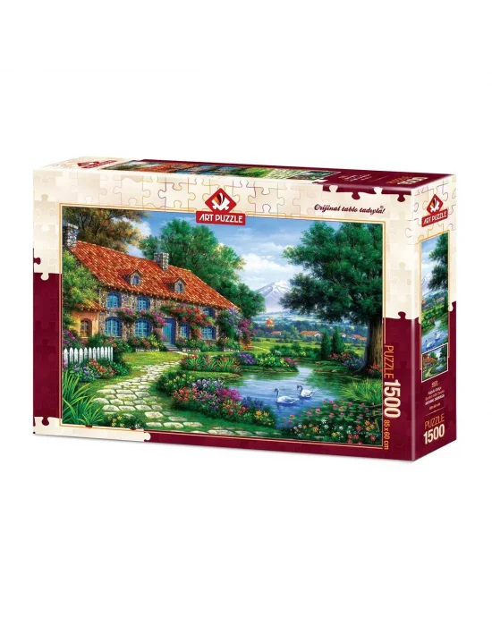 4551 Art Puzzle Kuğulu Bahçe 1500 Parça Puzzle / +15 Yaş